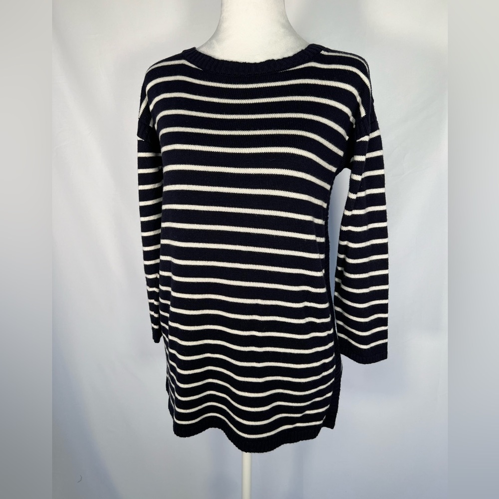 Talbots navy stripe sweater